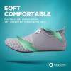 imageSEEKWAY Water Shoes QuickDry Aqua Socks Barefoot Slipon for Beach Pool Swim River Yoga Lake Surf Women Men SK0011bsplice Grayish