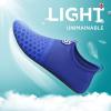 imageSEEKWAY Water Shoes QuickDry Aqua Socks Barefoot Slipon for Beach Pool Swim River Yoga Lake Surf Women Men SK0011csplice Blue