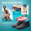 imageSEEKWAY Water Shoes QuickDry Aqua Socks Barefoot Slipon for Beach Pool Swim River Yoga Lake Surf Women Men SK0011esplice Blackgrey
