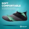 imageSEEKWAY Water Shoes QuickDry Aqua Socks Barefoot Slipon for Beach Pool Swim River Yoga Lake Surf Women Men SK0011esplice Blackgrey
