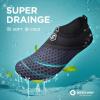 imageSEEKWAY Water Shoes QuickDry Aqua Socks Barefoot Slipon for Beach Pool Swim River Yoga Lake Surf Women Men SK0011fsplice Blackblue