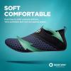 imageSEEKWAY Water Shoes QuickDry Aqua Socks Barefoot Slipon for Beach Pool Swim River Yoga Lake Surf Women Men SK0011fsplice Blackblue