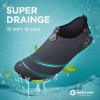 imageSEEKWAY Water Shoes QuickDry Aqua Socks Barefoot Slipon for Beach Pool Swim River Yoga Lake Surf Women Men SK0012bwave Grey