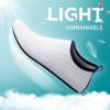 imageSEEKWAY Water Shoes QuickDry Aqua Socks Barefoot Slipon for Beach Pool Swim River Yoga Lake Surf Women Men SK0012cwave White