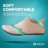 imageSEEKWAY Water Shoes QuickDry Aqua Socks Barefoot Slipon for Beach Pool Swim River Yoga Lake Surf Women Men SK0012gnude Pink