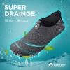 imageSEEKWAY Water Shoes QuickDry Aqua Socks Barefoot Slipon for Beach Pool Swim River Yoga Lake Surf Women Men SK0013b742 Gray