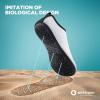imageSEEKWAY Water Shoes QuickDry Aqua Socks Barefoot Slipon for Beach Pool Swim River Yoga Lake Surf Women Men SK0013cstripe White