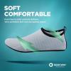 imageSEEKWAY Water Shoes QuickDry Aqua Socks Barefoot Slipon for Beach Pool Swim River Yoga Lake Surf Women Men SK0013cstripe White
