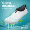 imageSEEKWAY Water Shoes QuickDry Aqua Socks Barefoot Slipon for Beach Pool Swim River Yoga Lake Surf Women Men SK0013d744 White