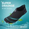 imageSEEKWAY Water Shoes QuickDry Aqua Socks Barefoot Slipon for Beach Pool Swim River Yoga Lake Surf Women Men SK0014adrop Black