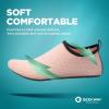 imageSEEKWAY Water Shoes QuickDry Aqua Socks Barefoot Slipon for Beach Pool Swim River Yoga Lake Surf Women Men SK0015bcetus Flesh Color
