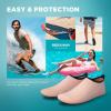 imageSEEKWAY Water Shoes QuickDry Aqua Socks Barefoot Slipon for Beach Pool Swim River Yoga Lake Surf Women Men SK0015bcetus Flesh Color