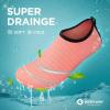 imageSEEKWAY Water Shoes QuickDry Aqua Socks Barefoot Slipon for Beach Pool Swim River Yoga Lake Surf Women Men SK0015ccetus Pink