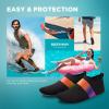 imageSEEKWAY Water Shoes QuickDry Aqua Socks Barefoot Slipon for Beach Pool Swim River Yoga Lake Surf Women Men SK0016abelt Colorful