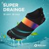 imageSEEKWAY Water Shoes QuickDry Aqua Socks Barefoot Slipon for Beach Pool Swim River Yoga Lake Surf Women Men SK0016abelt Colorful