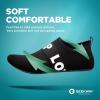 imageSEEKWAY Water Shoes QuickDry Aqua Socks Barefoot Slipon for Beach Pool Swim River Yoga Lake Surf Women Men SK0016cbelt B1ack White