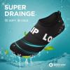 imageSEEKWAY Water Shoes QuickDry Aqua Socks Barefoot Slipon for Beach Pool Swim River Yoga Lake Surf Women Men SK0016cbelt B1ack White