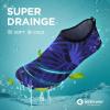 imageSEEKWAY Water Shoes QuickDry Aqua Socks Barefoot Slipon for Beach Pool Swim River Yoga Lake Surf Women Men SK0017batree Shadow