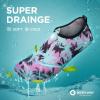 imageSEEKWAY Water Shoes QuickDry Aqua Socks Barefoot Slipon for Beach Pool Swim River Yoga Lake Surf Women Men SK0017bdcoconut Tree