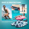 imageSEEKWAY Water Shoes QuickDry Aqua Socks Barefoot Slipon for Beach Pool Swim River Yoga Lake Surf Women Men SK0017bemint Leaf