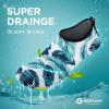 imageSEEKWAY Water Shoes QuickDry Aqua Socks Barefoot Slipon for Beach Pool Swim River Yoga Lake Surf Women Men SK0017bemint Leaf