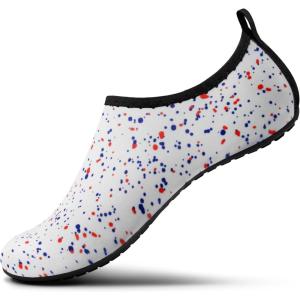 imageSEEKWAY Water Shoes Barefoot Aqua Socks QuickDry Non Slip Shoes for Beach Swim Pool River Boating Surf Women Men SK0022j1312 Paint Spot
