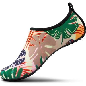 imageSEEKWAY Water Shoes Barefoot Aqua Socks QuickDry Non Slip Shoes for Beach Swim Pool River Boating Surf Women Men SK0022y1541 Floral