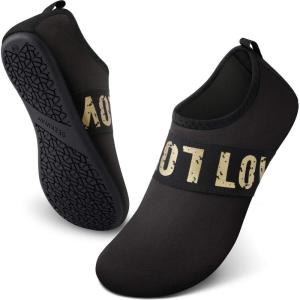 imageSEEKWAY Water Shoes Barefoot Aqua Socks QuickDry Non Slip Shoes for Beach Swim Pool River Boating Surf Women Men SK0026b901 Golden