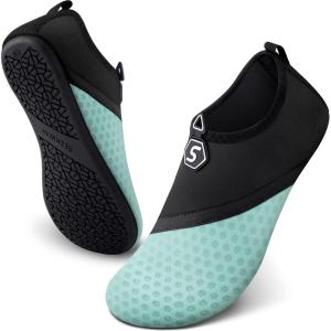 imageSEEKWAY Water Shoes QuickDry Aqua Socks Barefoot Slipon for Beach Pool Swim River Yoga Lake Surf Women Men SK0013f787 Green