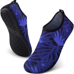 imageSEEKWAY Water Shoes QuickDry Aqua Socks Barefoot Slipon for Beach Pool Swim River Yoga Lake Surf Women Men SK0017batree Shadow