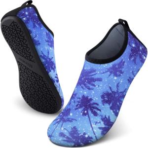 imageSEEKWAY Water Shoes QuickDry Aqua Socks Barefoot Slipon for Beach Pool Swim River Yoga Lake Surf Women Men SK0017bbstarry Sky