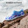 imageSEEKWAY Barefoot Water Shoes for Kids  Wide Toe Box and QuickDry Sand Shoes Toddler for Hiking Swim Beach Pool Kayak Sport Accessories Camping Essentials NonSlip for Boys Girls Sizes2e109 Blue Shark