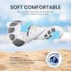 imageSEEKWAY Barefoot Water Shoes for Kids  Wide Toe Box and QuickDry Sand Shoes Toddler for Hiking Swim Beach Pool Kayak Sport Accessories Camping Essentials NonSlip for Boys Girls Sizes2e109 Blue Shark