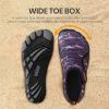 imageSEEKWAY Barefoot Water Shoes for Kids  Wide Toe Box and QuickDry Sand Shoes Toddler for Hiking Swim Beach Pool Kayak Sport Accessories Camping Essentials NonSlip for Boys Girls Sizes2f110 Purple Shark