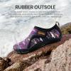 imageSEEKWAY Barefoot Water Shoes for Kids  Wide Toe Box and QuickDry Sand Shoes Toddler for Hiking Swim Beach Pool Kayak Sport Accessories Camping Essentials NonSlip for Boys Girls Sizes2f110 Purple Shark