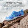 imageSEEKWAY Barefoot Water Shoes for Kids  Wide Toe Box and QuickDry Sand Shoes Toddler for Hiking Swim Beach Pool Kayak Sport Accessories Camping Essentials NonSlip for Boys Girls Sizes3b112 Blue Dinosaur