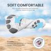 imageSEEKWAY Barefoot Water Shoes for Kids  Wide Toe Box and QuickDry Sand Shoes Toddler for Hiking Swim Beach Pool Kayak Sport Accessories Camping Essentials NonSlip for Boys Girls Sizes3c113 White Dinosaur