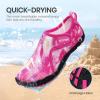 imageSEEKWAY Barefoot Water Shoes for Kids  Wide Toe Box and QuickDry Sand Shoes Toddler for Hiking Swim Beach Pool Kayak Sport Accessories Camping Essentials NonSlip for Boys Girls Sizes2b106 Rose