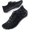 imageSEEKWAY Water Shoes Men Women Adult QuickDry Aqua Sock Barefoot for Beach Swim River Pool Lake Hiking Kayaking Surfing3g401 Black
